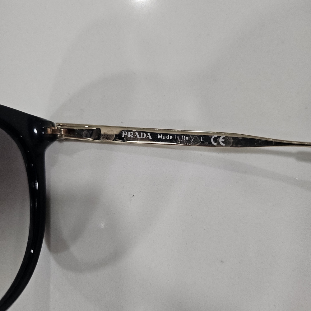 Prada Black and Gold Sunglasses - Picture 6 of 10